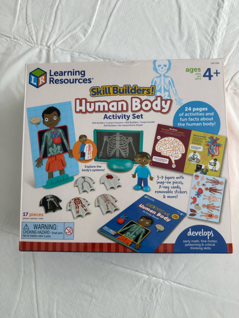 Skill Builders! Human Body Activity Set - White/Blue